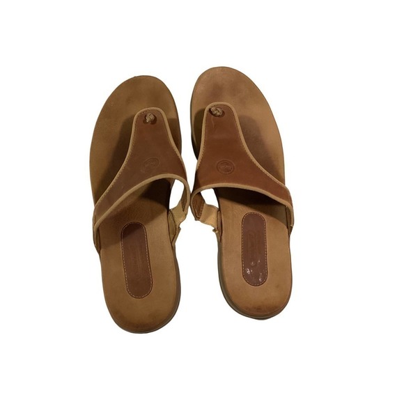 Womens Timberland Leather Casual Summer  Thong Slippers - Picture 2 of 4